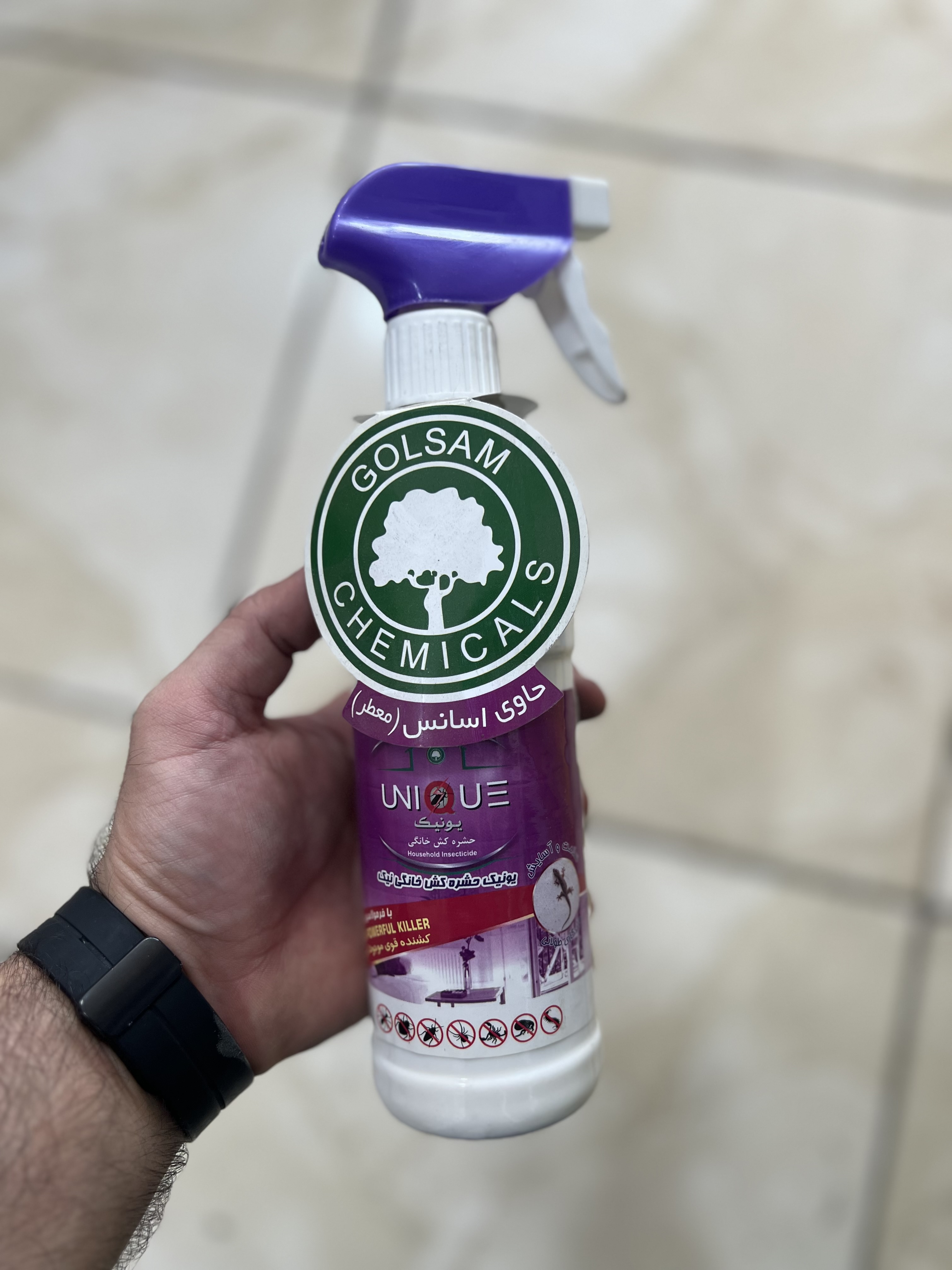 اسپری حشره کش خانگی یونیک گلسم (حاوی اسانس معطر)