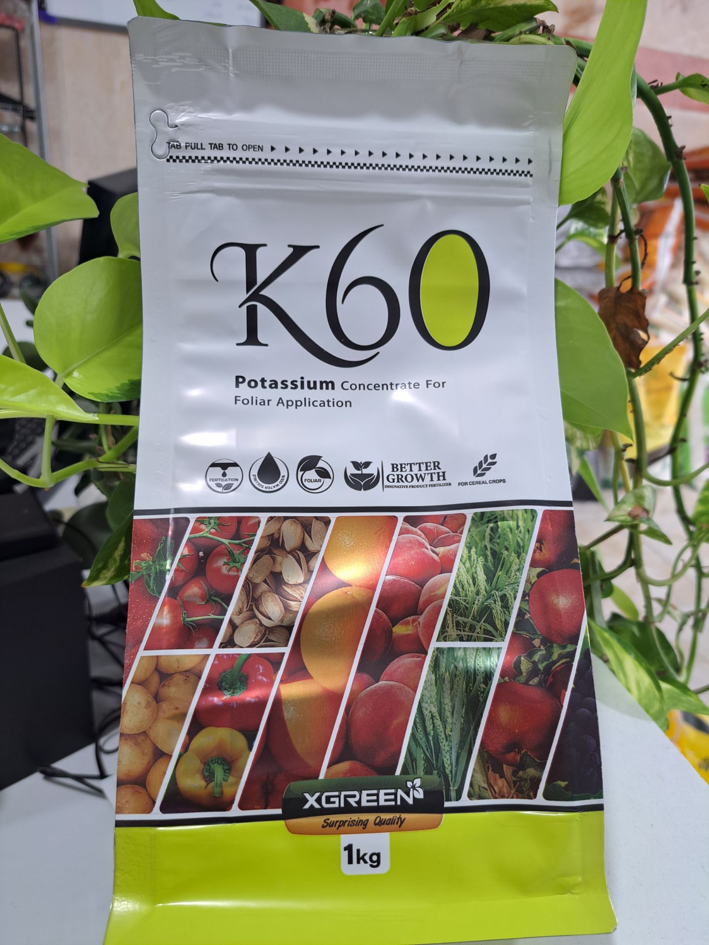 کود پتاس بالا کا ۶۰ ایکس گرین (K 60) ایکس گرین ۱ کیلوگرم